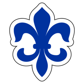 Fleur-de-lis Sticker (Blue)